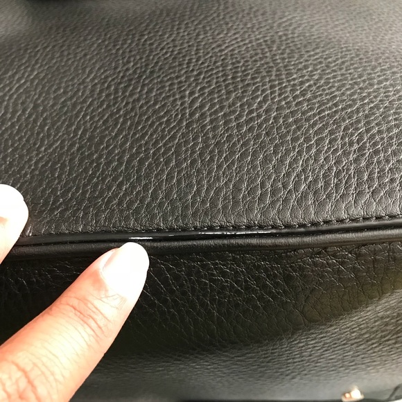 Authentic Tory Burch Robinson Pebbled Square tote - Picture 8 of 8